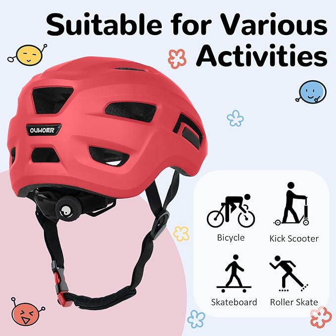 Toddler/Kids Bike Helmet, Adjustable and Multi-Sport, from Infant to Schoolchild, 2 Sizes