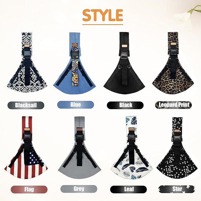 Baby Sling Carrier,Toddler Carrier,Upgraded 2025 Baby Sling with 4 Adjustable Straps(10-30lbs),Lightweight,Portable and One Size Fits All(Leaf)