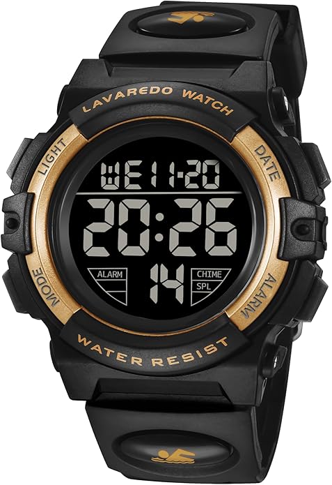 Kids Watch,Boys Watch for 3-15 Year Old Boys,Digital Sport Outdoor Multifunctional Chronograph LED 50 M Waterproof Alarm Calendar Analog Watch for Children with Silicone Band,Kids Gift