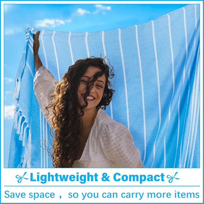 Oversized Turkish Beach Towel Blanket XXL Cotton Sandproof Towels Boho Woven Extra Large Big Sand Free Giant Throw Thick Blankets Huge Quilt XL Picnic Camping Necessities Cloud For Adult Gifts