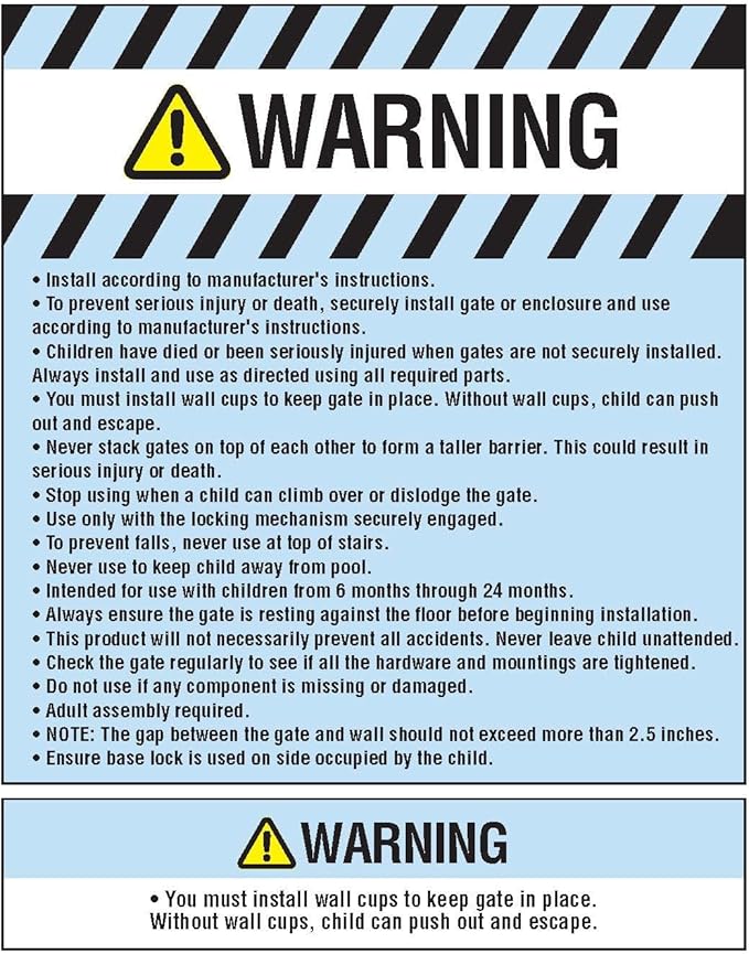 Regalo Easy Step Extra Tall Walk Thru Baby Gate, Bonus Kit, Includes 4-Inch Extension Kit, 4 Pack of Pressure Mount Kit and 4 Pack of Wall Cups and Mounting Kit, Black