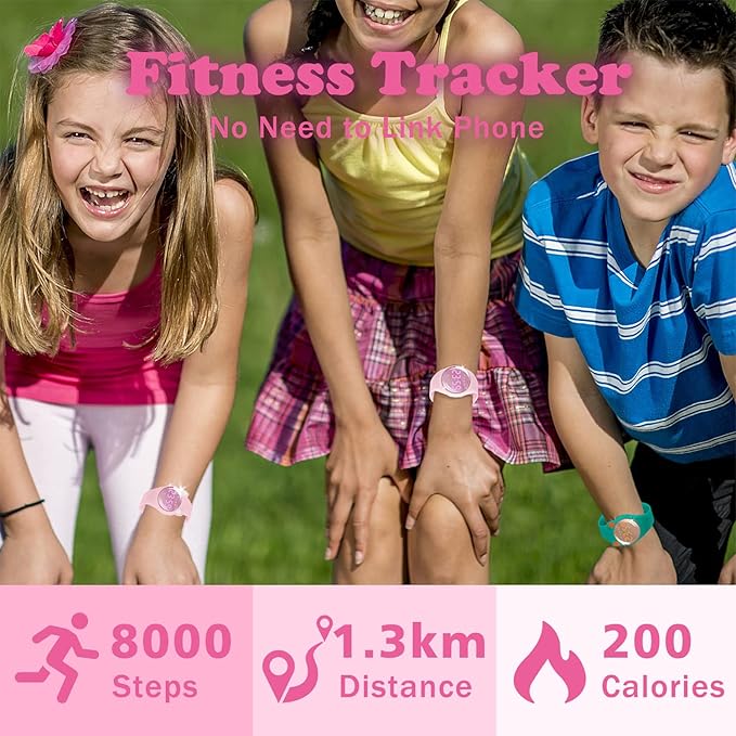 Kids Watches for Girls Boys Digital Sport Watch with Step Counter Pedometer Vibration Alarm Clock, No App Waterproof Fitness Tracker Kids Watch Boys Girls Teens Students Ages 5-16