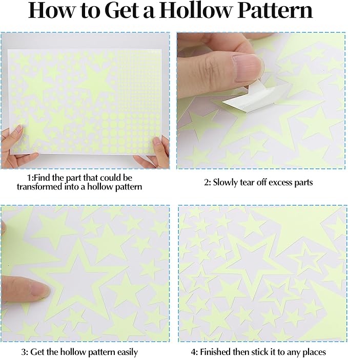 1017Pcs Glow in The Dark Stars for Ceiling Glow in The Dark Moon and Planet Wall Decal Luminous Astronaut Universe Galaxy Space Wall Stickers for Kids Boys Bedroom Blue