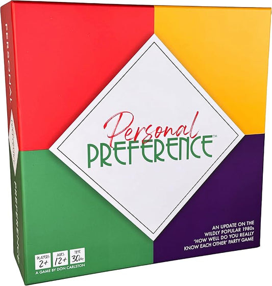 Board Game - The Original Preference Ranking Family Party Game from The 1980s, with 750 All New Cards, 'How Well Do You Really Know Each Other', 2-12 Players (Updated Edition)