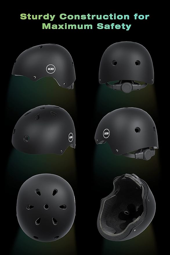 XJD Kids Bike Helmet,Multi-Sport Protective Gear Set for 3-5-8-14 Years Boys Girls with Knee and Elbow Pads Wrist Guards fit Roller Skates,Cycling,Skateboarding,Skating Scooter