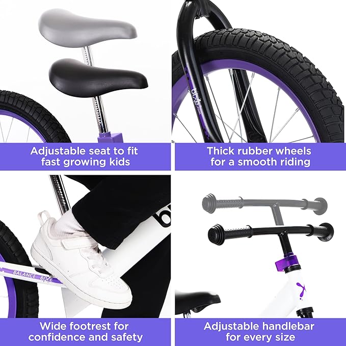 Balance Bike: for Big Kids Aged 4, 5, 6, 7, 8 and 9 Years Old - No Pedal Sport Training Bicycle | 16inch Wheel