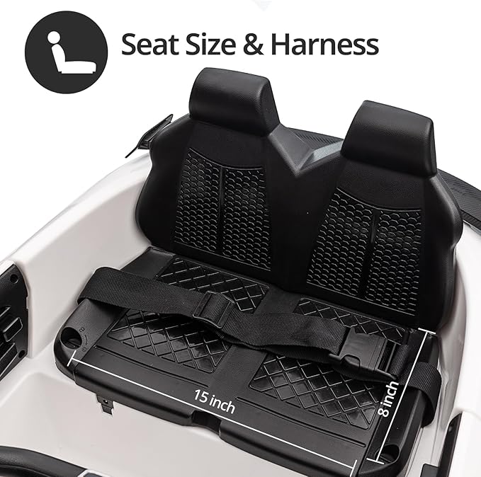 Kids Electric Car, Licensed Audi 6V Kids Ride on Toy Car for Toddlers with Remote - White