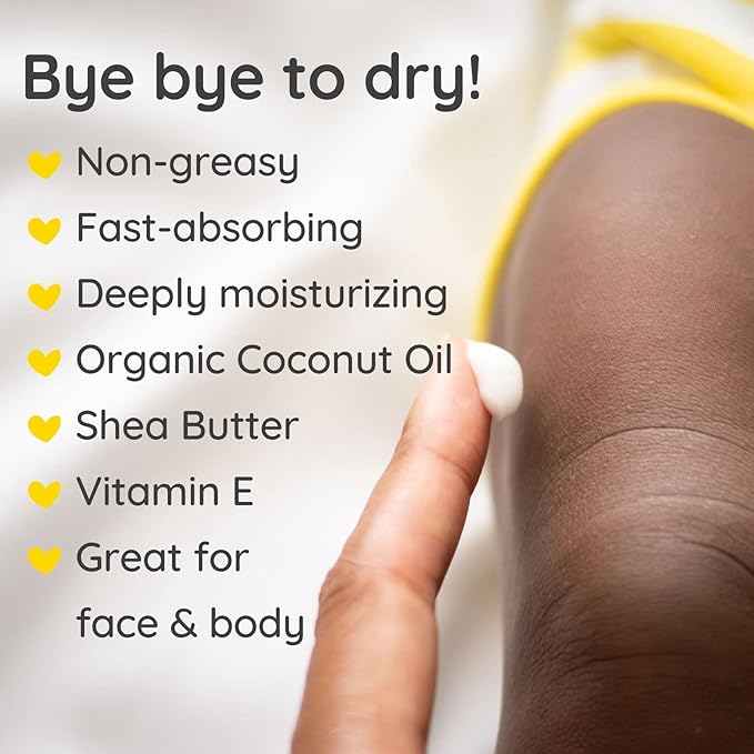 Bubbsi Whipped Coconut Oil Baby Lotion for Eczema, Dry Skin, Baby Acne, KP | Organic Coconut Oil, Shea Butter, Vitamin E | Light, Natural Scent | EU Compliant, Vegan (Refill Pouch, 32oz)