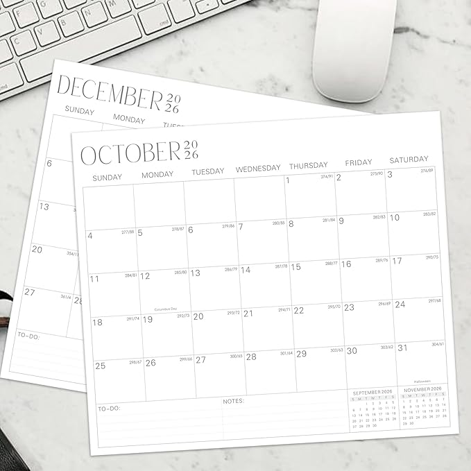 2025-2027 Magnetic Fridge Calendar 21 Monthly Magnetic Calendar for Refrigerator Planner Runs from October 2025 Until June 2027 Easy Organizing Markers Tearable (Simplicity)