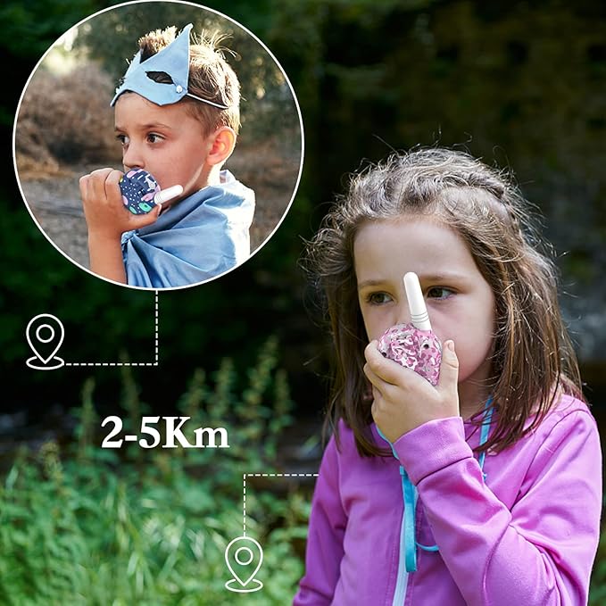 Qniglo Walkie Talkies for Kids - Rechargeable Kids Walkie Talkies with Clear Sound, Easy to Use, VOX, Perfect Birthday for 3-8 Year Old Boys Girls - Outdoor Adventures, Camping, Hiking