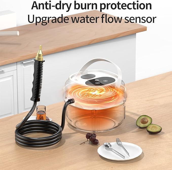 Handheld Steam Cleaner,Portable High-Pressure Steam Cleaner with Smart Touch Screen, Steam Cleaner for Home Cleaning of Bathroom,Furniture,Car, Shower,Kitchen, and Toys