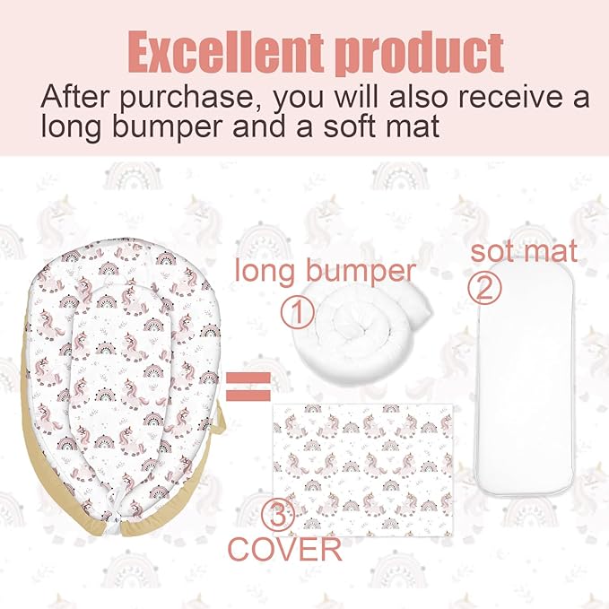 Baby Lounger for Newborn Cover - Newborn Lounger Cover for 0-12 Months, Breathable & Portable Infant Lounger Cover - Soft Baby Floor Seat Cover for Travel, Newborn Essentials - Baby Snuggle Panda