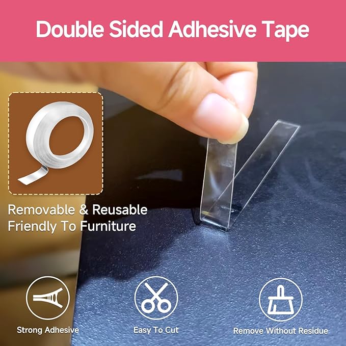 Baby Proofing Corners and Edges Protector Guards (16.5FT Edge +8 Corners), Soft Rubber Foam Edge Protector with Removable Double Sided Tapes, Furniture Table Bumper Guard for Baby Safety-Black