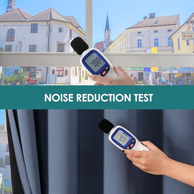 ChrisDowa 100% Blackout Curtains 63 inch Long for Bedroom with Black Liner, Extra Wide 2 Thick Layers Total Blackout Thermal Insulated Grommet Window Curtains 2 Panels Set (Stone Blue, 60 x 63 Inch)