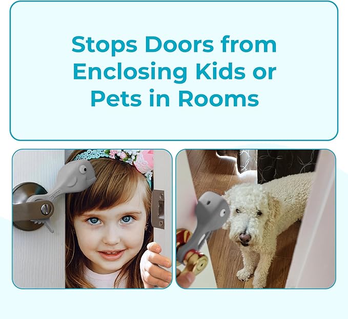 Baby Proofing Door Stopper, Door Pinch Guards Protect Child Fingers & PET Tails. Baby Safety Finger Protectors Prevent Pinch Injuries – Kids and Adults Love Whale Pinch Guard (Grey)