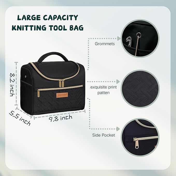 Yarniss Crochet Kits with Yarn,1120 Yards Soft Crochet Skeins, 10 Size Ergonomic Crochet Hooks with Portable Crochet Bag