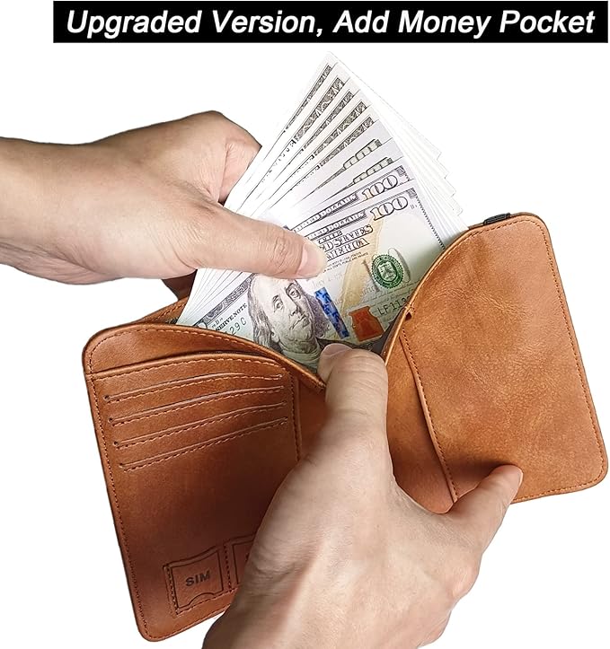 Passport Holder Cover Wallet Travel Essentials Leather Rfid Blocking Case Vacation Luggage Must Haves Travel Accessories for Men Women (116#Brown)