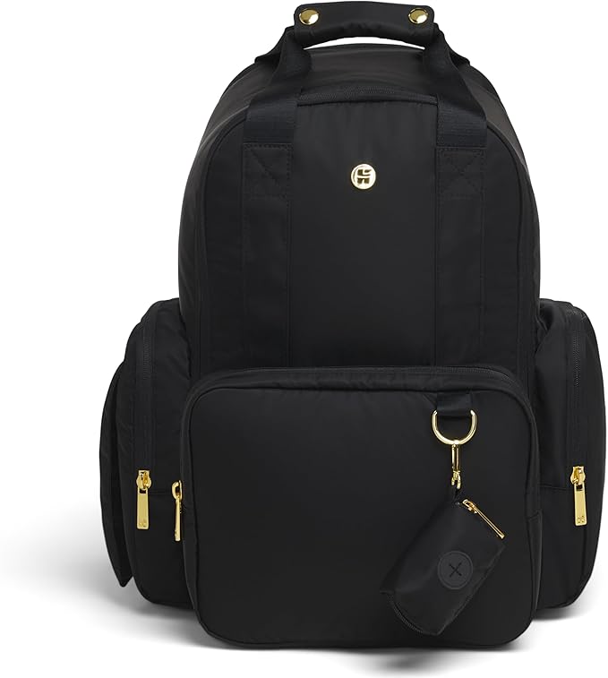 Huggies Signature Hug Pack Diaper Backpack, Black, O/S