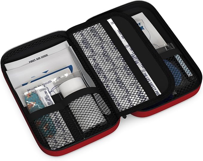 Small, First Aid and CPR Kit for children, toddler, and kids. Large Variety of Bandages to fit your childs injuries. Perfect travel first aid kit, Diaper Bag, Backpack, Car, and More. Quick and Effect