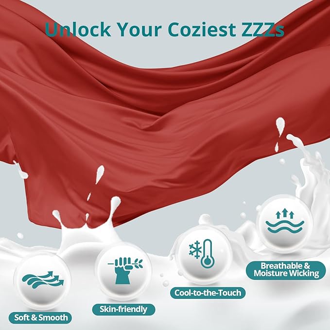 Sasttie Pregnancy Pillows for Sleeping, Jumbo U Shaped Cooling Full Body Pillow with Removable Cover, Pregnant Women Must Haves, Maternity Essential, Red