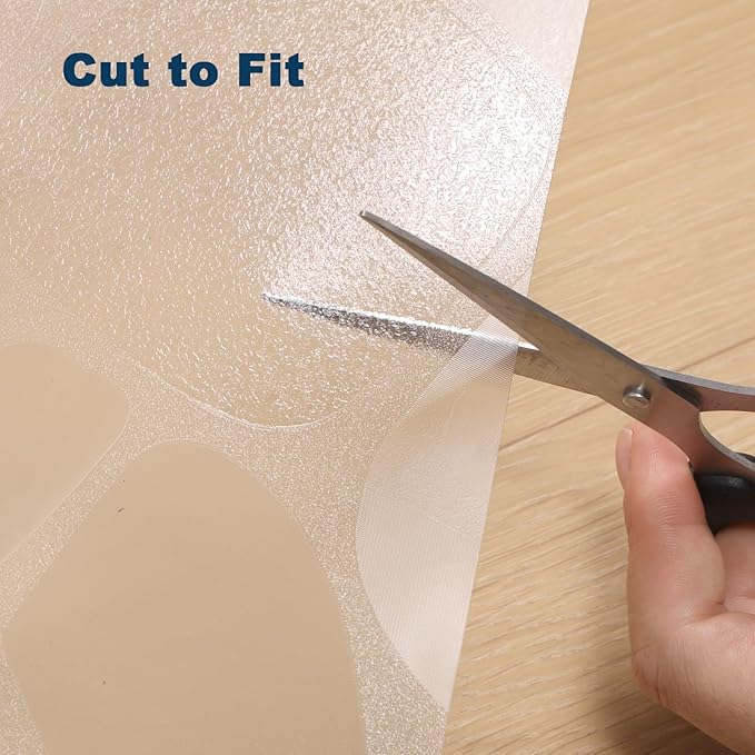 Clear Pebble Patterned Refrigerator Mat, 2mm PVC Anti-Slip Floor Protector, Scratch & Moisture Resistant, Floor Protection for Under Refrigerator (36x36 inch)