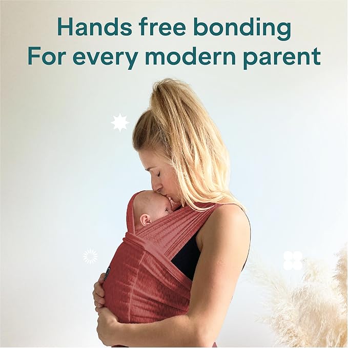 Koala Babycare Baby Carrier Wrap, Easy to Wear As a T-Shirt - Original Baby Carrier Newborn to Toddler - Sling One Size Fits All - Baby Wraps Carrier Up to 22lbs