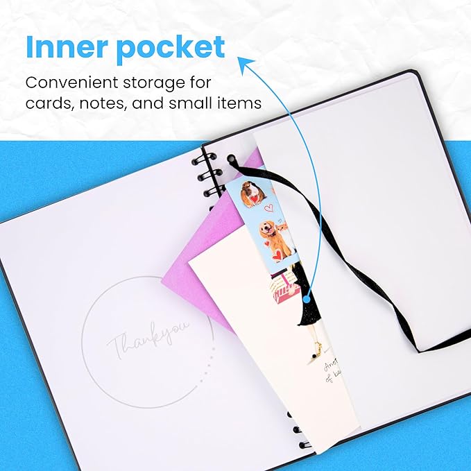 Undated Daily Planner Notebook With Hourly Schedule - Hardcover Appointment Day to do List Notebook for Women & Men - A5(5.7" x 8.3") Spiral Black