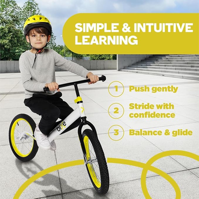 Balance Bike: for Big Kids Aged 4, 5, 6, 7, 8 and 9 Years Old - No Pedal Sport Training Bicycle | 16inch Wheel