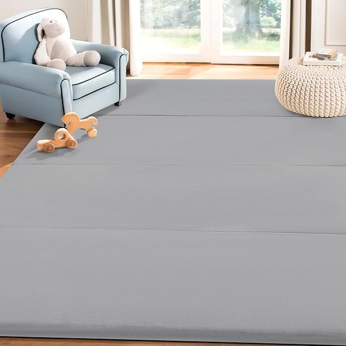 MeMoreCool Kids Floor Futon Mattress Large 6x4 FT, Thicken Foam Tatami Mattress for Children Play Area, Foldable Sleeping Pad Crawling Tatami Mat for Playroom