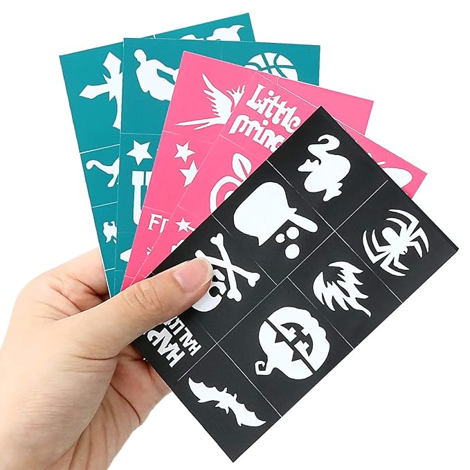 Maydear Face Painting Kit for Kids with 12 Colors Safe and Non-Toxic Large Water Based Face Paint (Fluorescence)