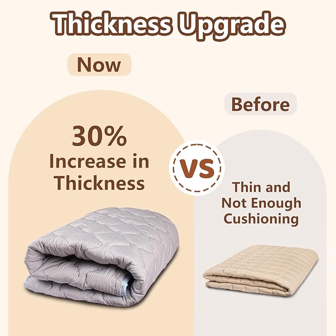 Baby Play Mat, 50x50 Playpen Mat with Super Soft Touch, Activity Mats with Upgraded Anti-Slip Bottom, Machine Washable Crawling Mats for Floor & Picnic (Animal Alphabets)