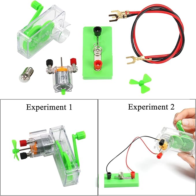 Physics Science Lab Electricity and Magnetism Experiment Kit,Electromagnetism Experiment Basic Electricity Discovery Circuit Kit for Kids Junior Senior High School Students