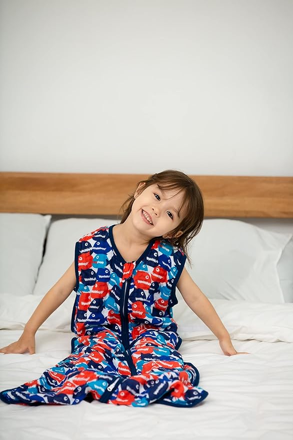 Baby Sleep Sack 2-4 T Boys & Girls Wearable Blanket 100% Organic Cotton 0.5 TOG Toddler Sleeping Sack 2- Way Zipper X-Large