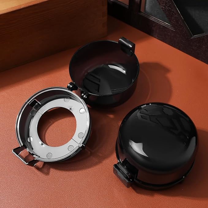 5pcs Stove Knob Cover: 3.5in Child Proofing Cover Knob Easy Install for Kitchen Stove Locks Door Child Proof Clear Plastic Black