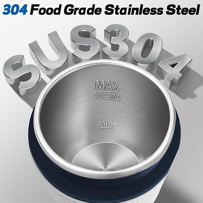 Portable Bottle Warmer for Travel, 13.5oz Personal Bottle Warmer with 4 Temperature Settings, Leak-Proof Design Small Bottle Warmer for Water, 110V-120V Plug in