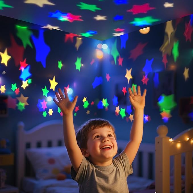 Night Light for Kids,Dinosaur Night Lights Projector,Remote Dimmable Timer Star Projector,360° Slient Ocean Lights for Ceiling Projector,Christmas Birthday Gifts for Boys&Room Decor