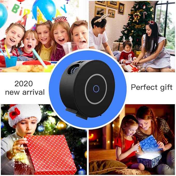 Star Projector, Galaxy Projector for Bedroom, Smart APP & Voice Control Galaxy lamp, Compatible with Alexa & Google Home, for Kids Adults Bedroom,Room Decor,Game Room,Party (Black Round)