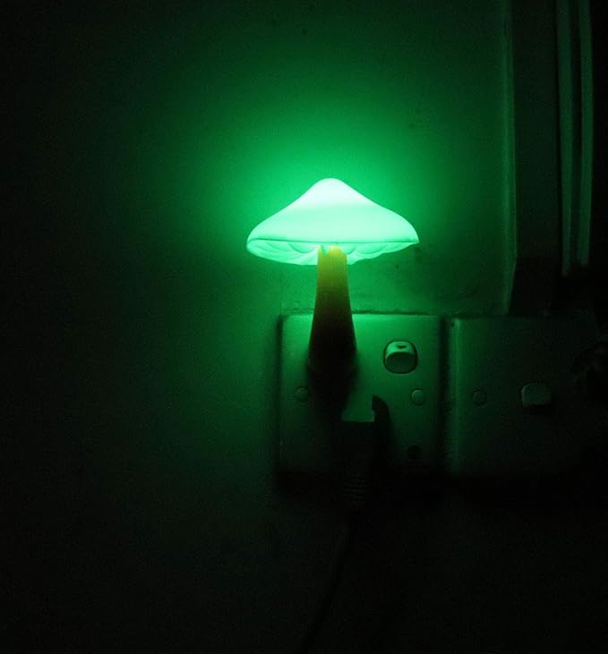 AUSAYE Sensor LED Night Light Plug in Lamp Mushroom Night Light 7-Color Changing Magic Pretty Mushroom-Shaped Night Lights for Adults Kids NightLight