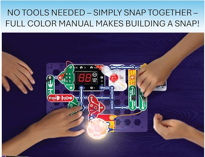 Snap Circuits “Arcade”, Electronics Exploration Kit, Stem Activities for Ages 8+, Full Color Project Manual (SCA-200)