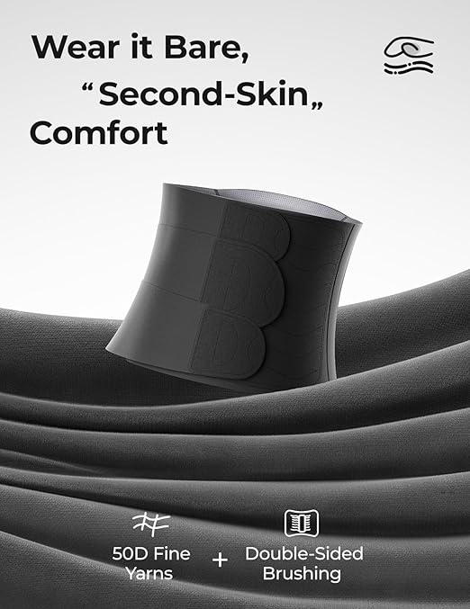 Momcozy Ergowrap Postpartum Belly Band for Natural and C-Section Recovery, Abdominal Binder with 3D Abdomen Lifting & Ergonomic Back Support, Seamless Belly Wrap Shapewear for Post Surgery Recovery