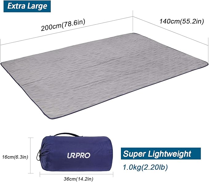 Waterproof Warm Fleece Outdoor Blanket Extra Large Lightweight Portable with Carry Bag for Stadium, Picnic, Camping, Beach, Dogs, Sofa