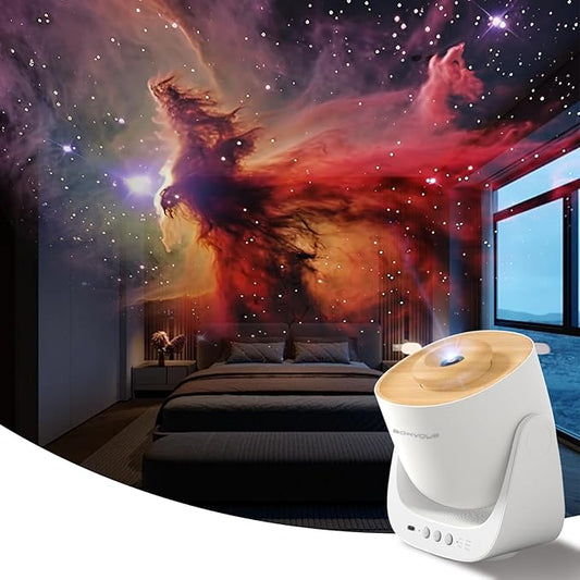Galaxy Star Projector for Bedroom, Home Planetarium Night Light Projector with Timer High-Definition Soft Light for Relax, Kids, Ceiling, Room Decoration, Gifts