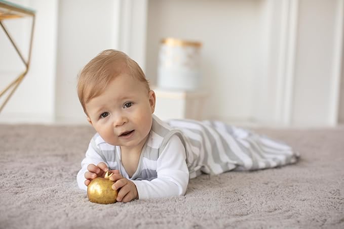 Mama Cheetah Baby Sleep Sack 2.5 TOG, Organic Cotton Baby Wearable Blanket with Two-Way Zipper, Swaddle Transition Baby Sleeping Bag for Newborn Infant Toddler Boy Girl, 0-6 Months