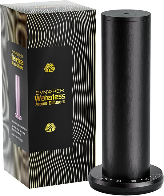 Waterless Essential Oil Diffuser,Aromatherapy Diffusers,Scent Diffusers for Home,Large Room, Hotel Scent Diffuser, 1000sq.ft, Aroma Diffusers (Black)