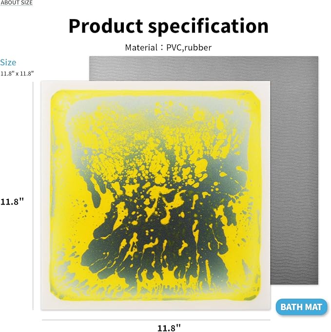 Art3d Liquid Fusion Activity Play Mat for Kids, Pack of 9 Tiles 12" X 12", Multi-Color