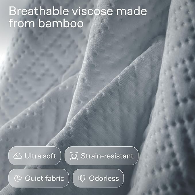 Niagara Crib 2 Pack 100% Waterproof Mattress Protector, Soft Breathable Crib Mattress Protector with Deep Pocket, Mattress Pad for Toddler and Baby (52x28, White, Gray) - Viscose Made from Bamboo