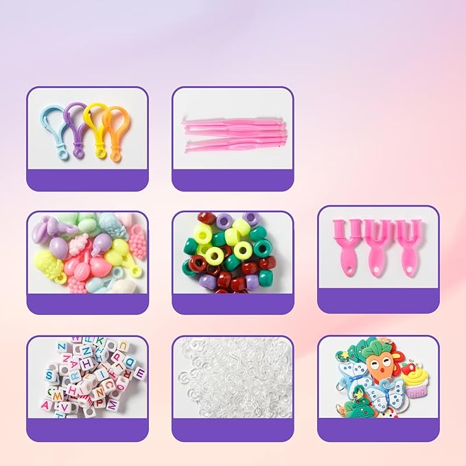 Ybxjges 3600+Rubber Band Bracelet Kit,Loom Bracelet Making Kit for Kids,Friendship Bracelet Loom Bands Kits with Loom Bands Supplies for Children Girls Gifts DIY Crafting Kit