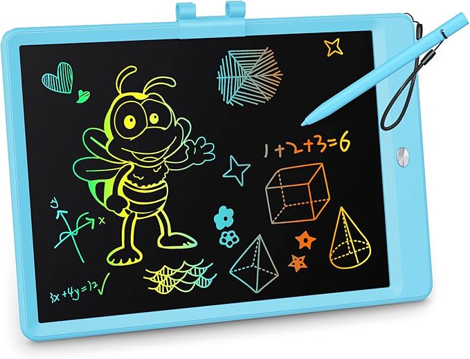 KOKODI LCD Writing Tablet, Valentines Day Gifts for Kids，10 Inch Colorful Toddler Doodle Board Drawing Tablet, Erasable Reusable Electronic Drawing Pads, Educational and Learning Toys for Kids