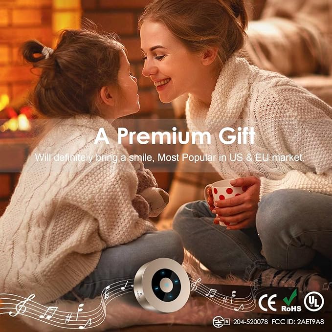 XLEADER Mini Bluetooth Speaker (Travel Case Provided) HD Sound&Rich Bass, Touch Design, 12-15H Playtime, Support Aux Input, Micro SD, Mic, Small, for iPhone Laptop Shower Office, Ideal Gifts, Gold