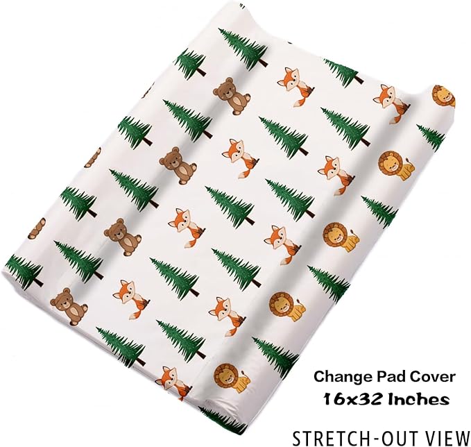 Custom Nursery Crib Bedding Set: Personalized Name 4 Piece Animal Theme Baby Crib Sets for Boys Girls - Toddler Double Layer Blanket Set, Comfortable Crib Bed Sheets for Baby Toddlers